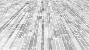 Download 3D White striped box pattern moving technology cyberspace background for free