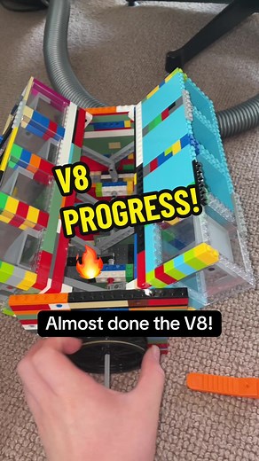 Building a V8 Engine with LEGO Bricks