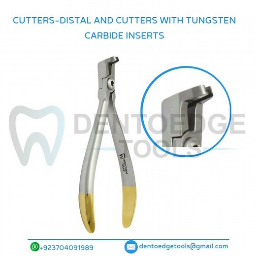 Premium Distal End Cutter (TC Inserts) — perfect for Dental & Orthodontic wire cutting.