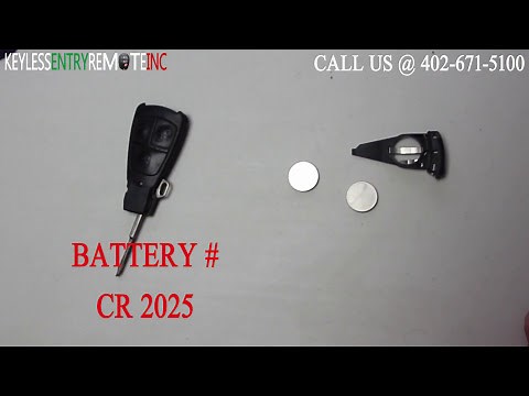 How To Replace A 1998 - 2002 Mercedes Benz E Class Key Fob Battery