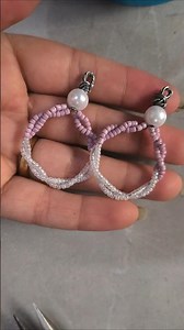 Seed bead earrings diy🌝✨😲 #ytshorts #diy #earrings #diyaccessories #viral