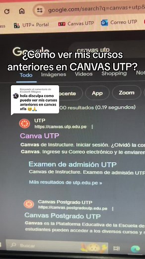 Cómo ver cursos anteriores en Canvas UTP