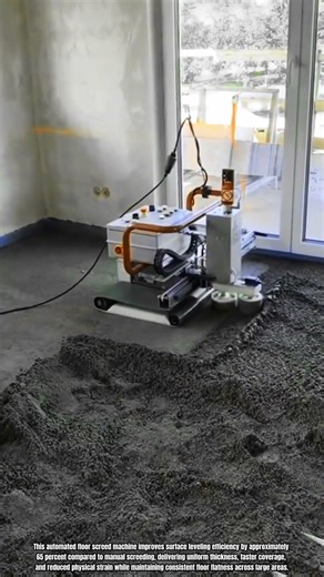 Best Innovation Construction Machine: How to Level Floor Screed Automatically