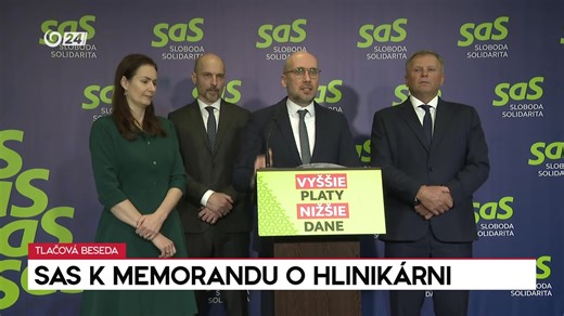Tlačová beseda SaS k memorandu o hlinikárni