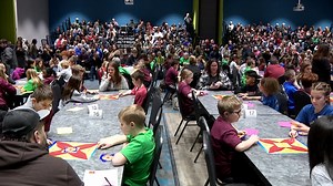 Hundreds of students, families gather for local math tournament