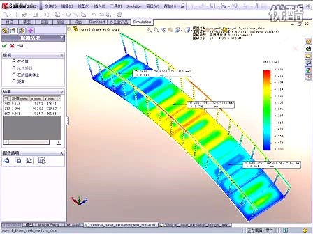 Solidworks 2012 Simulation CAE 桥梁结构非线性动态分析案例研究实威国际