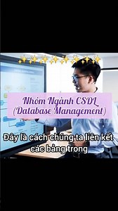 Mô Hình Hóa Công Việc Của Nhóm Ngành CSDL ☆ Database Management | Ngành CNTT #videoclips