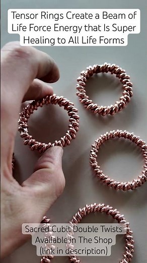 Tensor Rings in The Sacred Cubit Measurement (144Mhz) from The Giza Pyramid Available in The Shop!