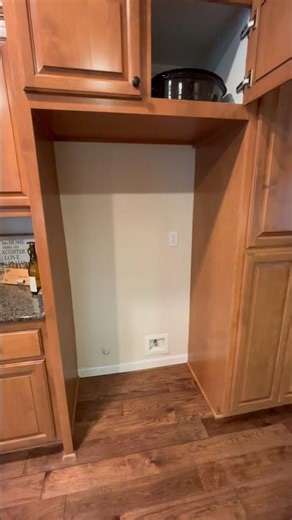 I-TILE Cabinet trim, and modification to accommodate larger refrigerator