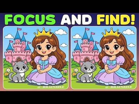 🧩Tricky Spot the Difference Challenge: No Second Chances (Avoid Blinking)