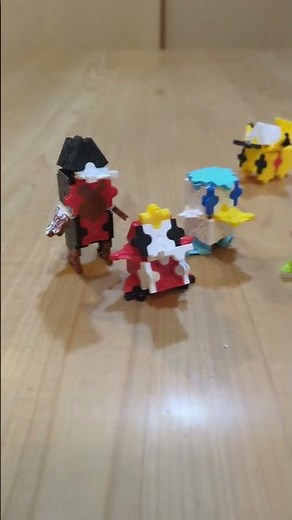 #アニポケ LaQラキュー ポケモン 作ってみた!!! キャプテンピカチュウ ニャオハ ホゲータ クワッス 簡単作り方