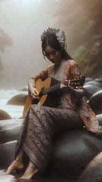 Serenity in Strings: Traditional Indonesian Guitar Melodies in a Lush Tropical Paradise