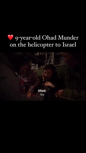 12 reactions | We can’t even begin to imagine what these children have gone through, but we and the entire Jewish community are here for them. Bring them ALL home now! [ repost: jewishbreakingnews] ❤️ The IDF releases footage and a radio recording of 9-year-old Ohad Munder during a helicopter flight to a hospital in Israel on Friday night after being released from Hamas captivity in the Gaza Strip. | Israel Bonds | Facebook