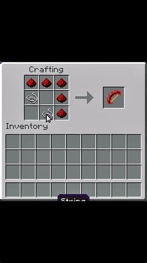crafting custom bow moment #minecraft #shorts #youtube