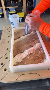 219K views · 493 reactions | @mccollim_woodworking is using our rectangle silicone mold. Let see how much epoxy we need to fill this mold. Are there different methods to measure out epoxy and how much you need - Sure! We have just found our rice method is the fastest.  #mccollimwoodworking #woodworker #epoxy #epoxyresin #tools #toolsofthetrades #tipsandtricks #woodworking #woodworkcraft #fyp #fypシ | Crafted Elements | Facebook
