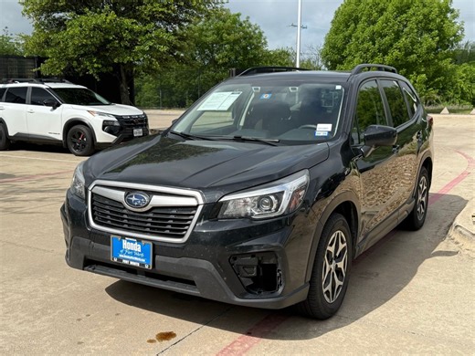 Used Crystal Black Silica 2020 Subaru Forester Premium For Sale in Fort Worth TX HU461421 | Fort Worth Used Subaru For Sale JF2SKAJC2LH461421