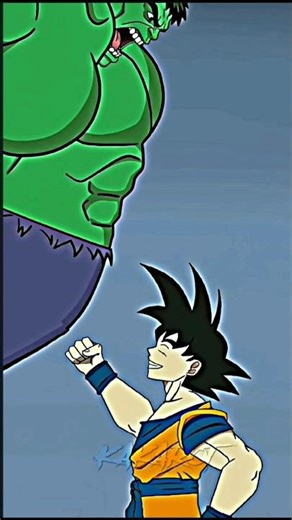 hulk play stone paper scissors with Saiyan #goku #vegeta