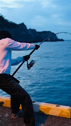 Koki Tamashiro on Instagram: "Monster strike at dusk. On my original stickbait. #japanfishing"