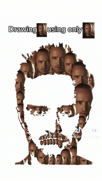 Day 12 - Drawing Jesse Pinkman using only Jesse Pinkman #art #foryoupage #creator