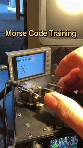 Let’s learn Morse code! #amatureradio #hfradio #radiooperator #morsecode #practice