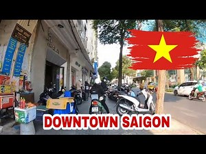 Vietnam Travel | Walking Tour Through Saigon City Center | Downtown Ho Chi Minh City Walk