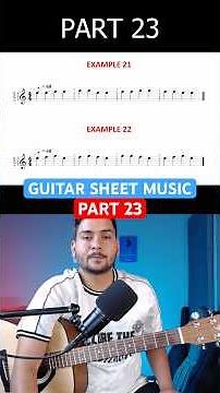 Practice Example for E-F-G Notes on Guitar Sheet Music Part 23