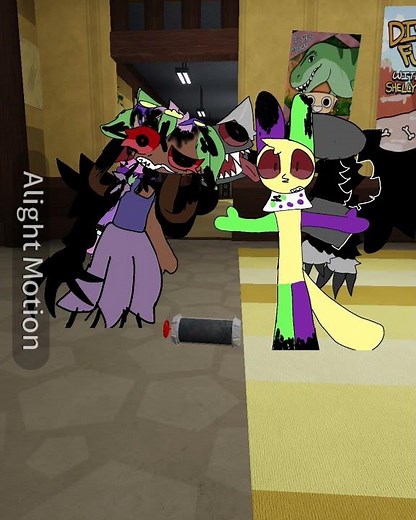 the big bad wolf animation meme. I did this because I was bored | im not a furry | #dandysworld #oc