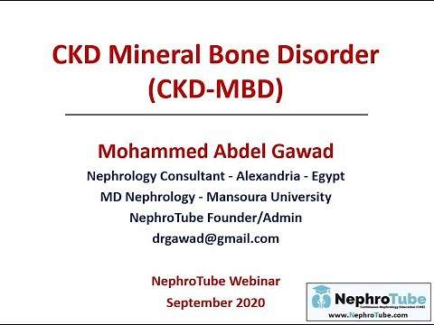 CKD Mineral Bone Disorder (CKD-MBD) - (English Language) - Dr. Gawad