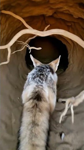 Fennec Fox POV in 32 Seconds | Inside a Hidden Desert Burrow