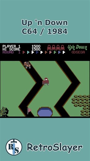 Up 'n Down Gameplay Commodore 64