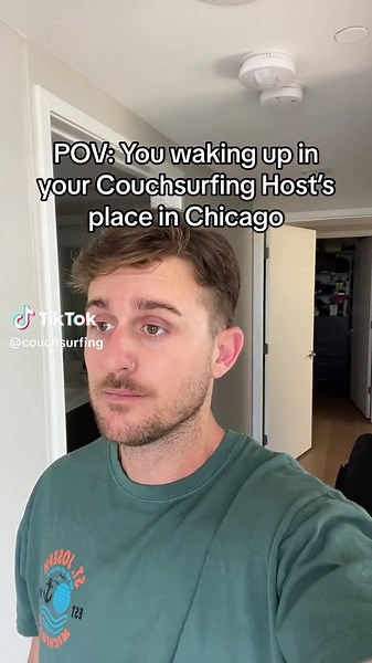 🧡 Couchsurfing #couchsurfing #cs #traveltiktok #shareyourlife #chicago #travel #backpacking