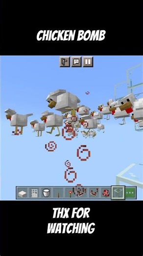 Chicken BomB #minecraft #shorts
