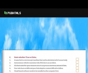C. State whether True or False.A nano-bot is a microscopic mac... | Filo