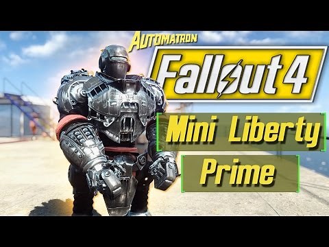 Fallout 4 - BUILDING MINI LIBERTY PRIME! - Automatron Robot Builds DLC - XBOX ONE, PS4 & PC MOD