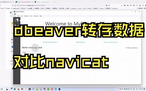 dbeaver转存数据,对比navicat