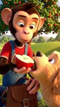 Little Monkey Visits Puppy 🐒🐶 | A Warm Day at the Happy Farm 🌾