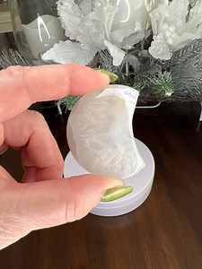 Achat Kristall Mond Schnitzerei in schwebender Vitrine - Etsy.de