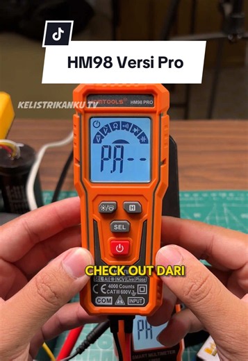 Cara Cek Kapasitor dengan Multimeter Homtools HM98 Pro