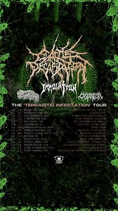 The Terrasitic Infestation Tour featuring Cattle Decapitation, Immolation, Sanguisugabogg and Castrator hits Mesa November 11th! Grab tickets and turn up! | Cattle Decapitation