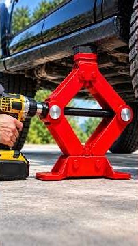 Lift a Car With a Drill! #shorts #restorationsskills #diy #fullrestoration