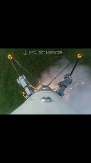 Propulsive Model Rocket Landing - Onboard Footage