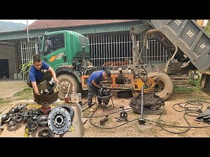 Mobile truck repair: Replace and fix damage to the truck's motion system