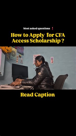 Madhuri on Instagram: "✅ Step-by-Step: How to Apply for CFA Access Scholarship 👇 1️⃣ Check Eligibility Be eligible for the CFA Program and not registered for any CFA exam. 2️⃣ Track Application Window Apply only during the official Access Scholarship window for your target exam cycle. 3️⃣ Create/Login to CFA Account Log in to your CFA Institute account (best on desktop). 4️⃣ Apply Online Go to the Scholarships section → select Access Scholarship → click Apply. 5️⃣ Fill the Application Carefully