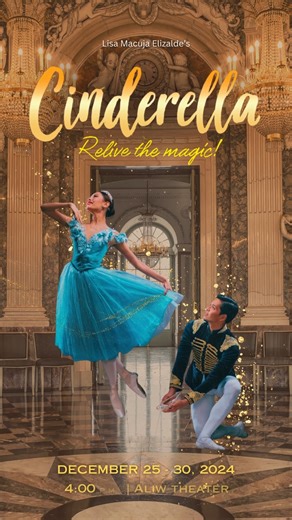 Holiday Cheer Series 2023 - Lisa Macuja Elizalde's "Cinderella" Show dates: December 25 - 30, 2023 4:00 p.m. Aliw Theater Direct link to buy tickets here: https://bit.ly/BMCinderella2023BuyTickets #holidaycheerseries2023 #BMCinderella | Ballet Manila