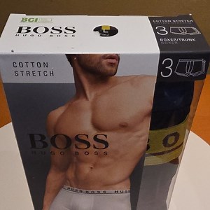 Hugo Boss Men's Boxer Briefs - Black and Yellow