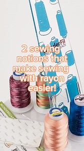 If you've ever tried stitching with rayon thread, you know that it can be a bit tricky to work with! Its shiny, eye catching finish makes for a slippery thread which can pool on the spool, or jump around while stitching. But these 2 WonderFil sewing notions make it so much easier to work with these rayons! 🧡The WonderFil Thread Tamer🧡 This innovative thread stand was designed to create a vertical thread draw eliminating tension changes and preventing slippery thread from unreeling which happen