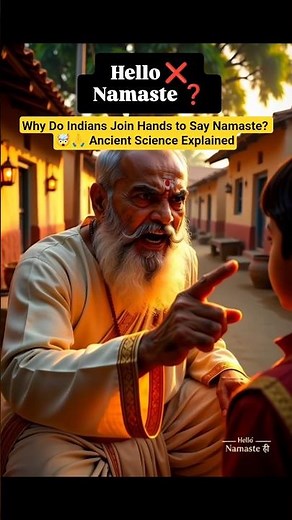 Why Do Indians Join Hands to Say Namaste? 🤯🙏 Ancient Science Explained #shorts
