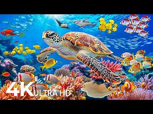 Underwater Wonders 4K - Amazing Fish, Coral Reefs & Sea Animals - Fish Tank Sound For Deep Sleep #37