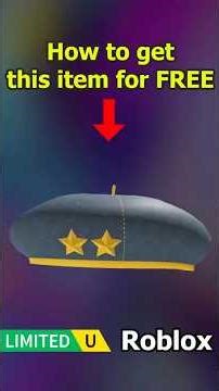 FREE UGC LIMITED - HOW TO GET UGC Beret with Stella in Catalog Avatar Creator #roblox #freeugc #ugc