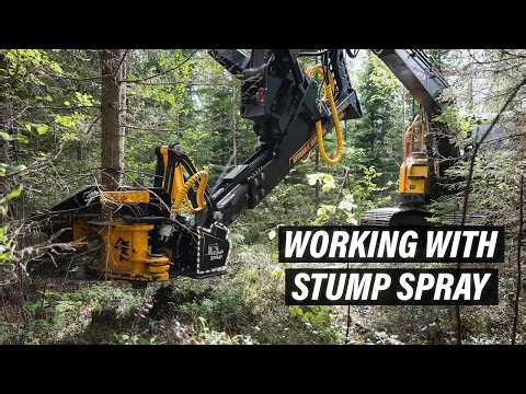 TMK 300 Next Gen with Stump Spray working in Finnish forest